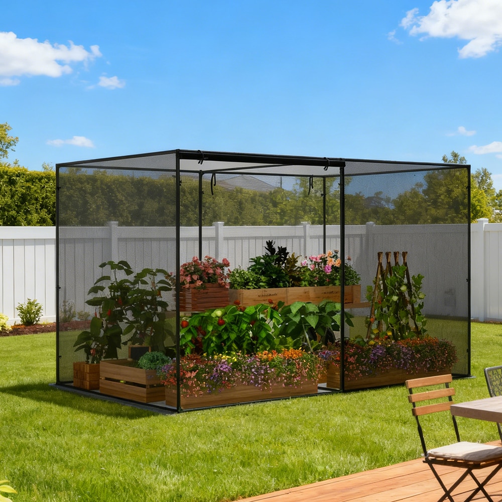 Crop Cages With 6 Ground Nails For Garden Plant_voghion.com